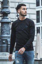 Gabbiano Trui Sweater Premium Met Ronde Hals 771751 Black 201 Mannen Maat - S