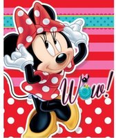 Disney Minnie Mouse Regenboog Plaid Fleece Deken 100 x 140 cm 100% polyester