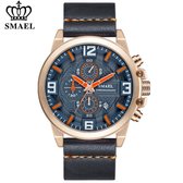 Sportief Casual Shockbestendig horloge | SMAEL 90733-R | Waterdicht | Stopwatch | Analoog | Mudmaster | Shock bestendig | Leger | Timer | Master | Luxe maar