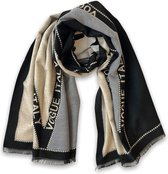 Vogue Italy zachte winter Sjaal - 100% Viscose - Zwart