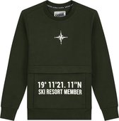SKURK Sven Kinder Jongens Army Sweater - Maat 128