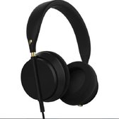 Crown Plugged Over-ear Hoofdtelefoon zwart/goud- Bedrade Koptelefoon- Headset