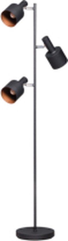 ETH  Sledge vloerlamp staande lamp - 3xE27- mat zwart - goud