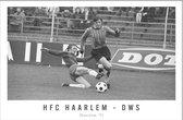 Walljar - HFC Haarlem - DWS '71 - Zwart wit poster met lijst
