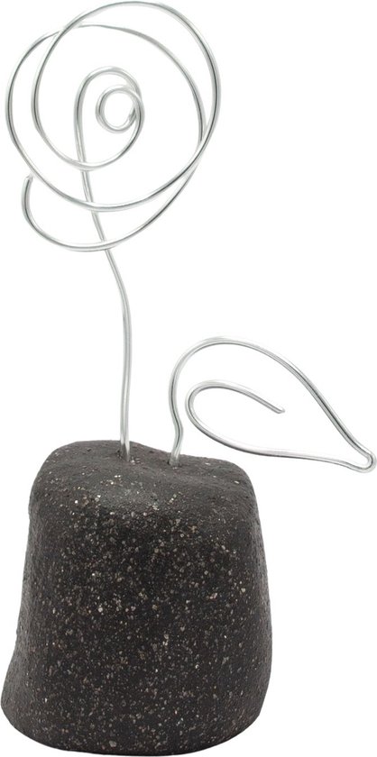 Mini Urn Bloem - Urn voor as - zwart - handgemaakt - Lalief