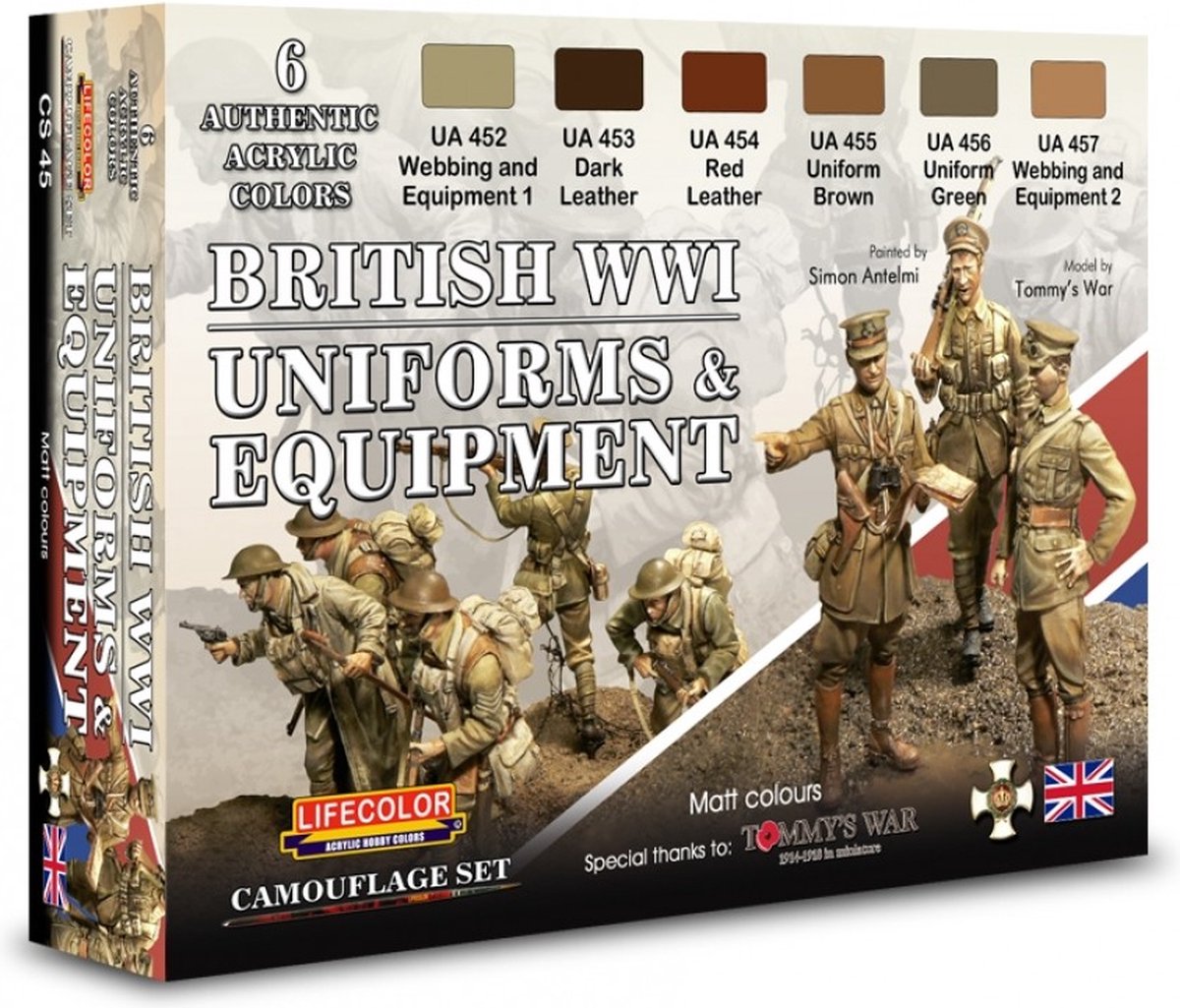 CS45 Lifecolor British WWI Uniforms & Equipment