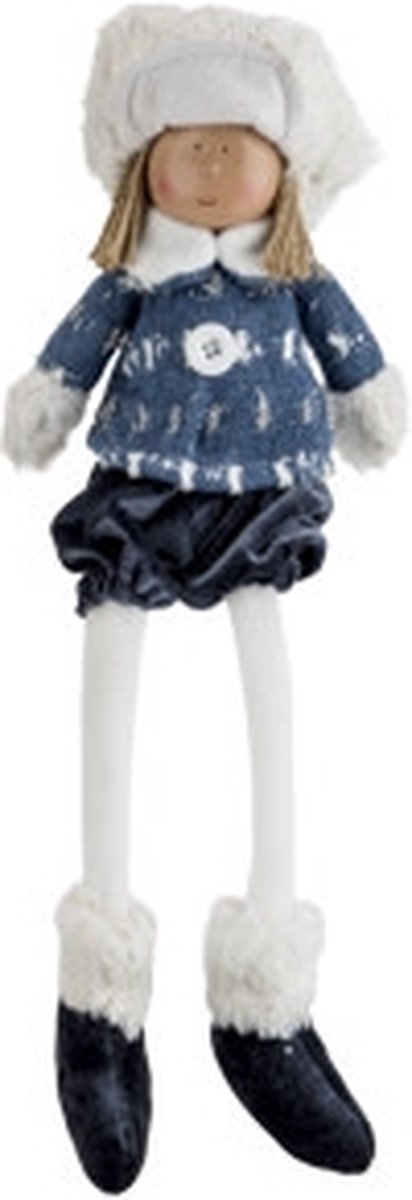 Winterkind Remi sitting blauw 148x10xH45 cm Textiel
