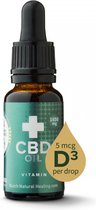 Dutch Natural Healing - CBD olie met Vitamine D3 20ml - 8% (1650mg)
