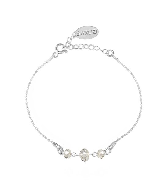 ARLIZI 1999 Bracelet briolette cristal Swarovski transparent - Argent 925