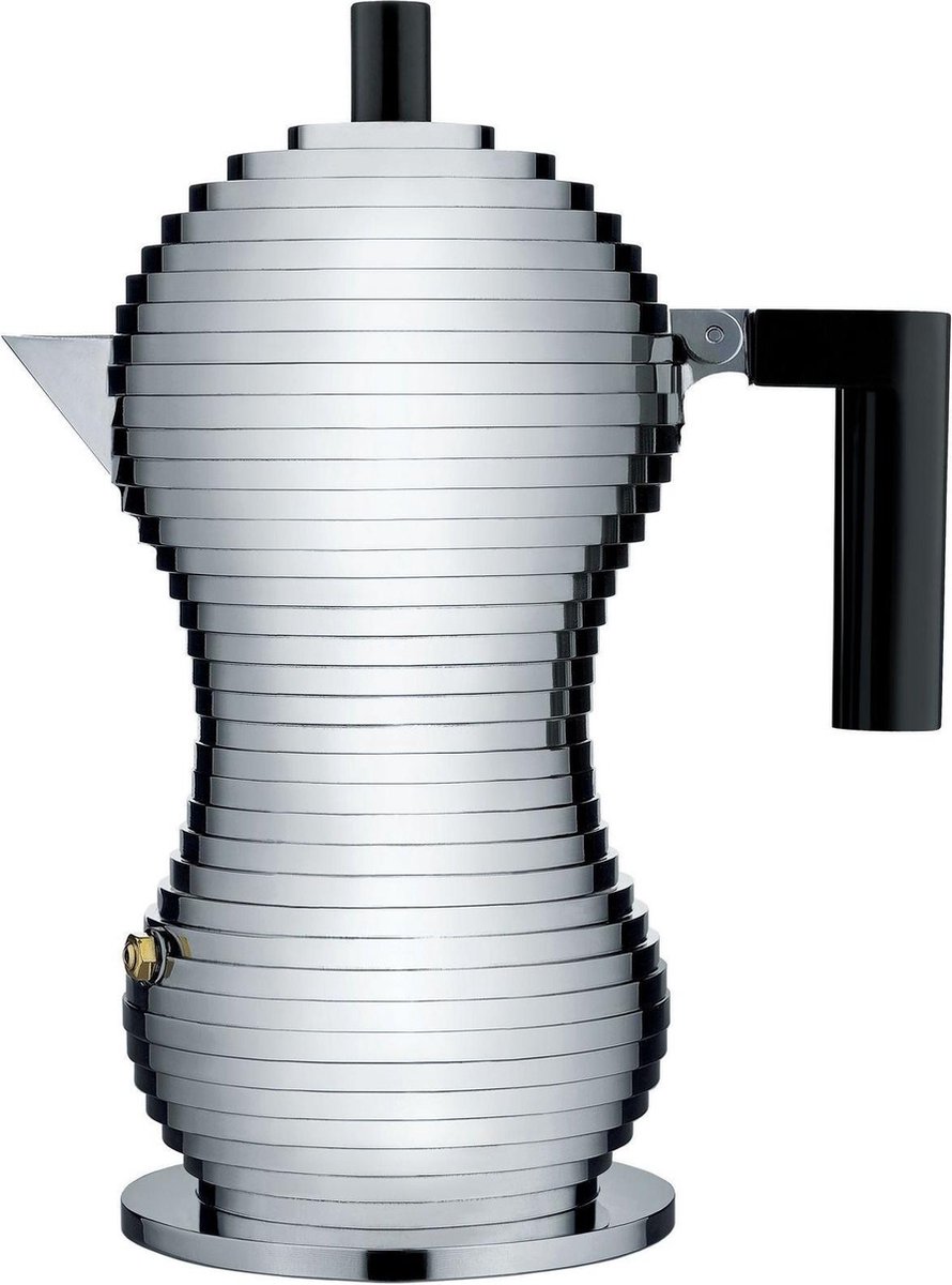 Alessi Pulcina Percolator 3-kops MDL02/3 B Zwart