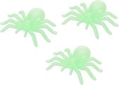 Witbaard Halloweendecoratie Spin G.i.d. Lichtgroen 10 Cm 3 Stuks