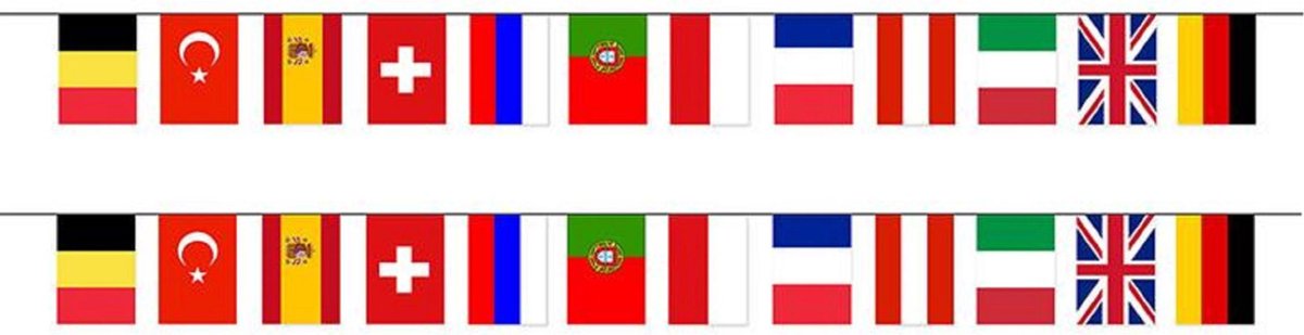 Europese landen vlaggetjes slinger/vlaggenlijn van 5 meter - een selectie  van landen -... | bol.com
