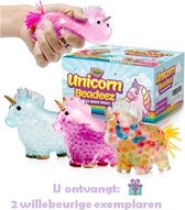 Unicorn stressbal voor de hand - 2 exemplaren - Met waterballetjes - Knijpbal voor de hand - Fidget 2021