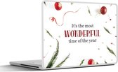 Laptop sticker - 13.3 inch - Winter - Kerst - Quote - 31x22,5cm - Laptopstickers - Laptop skin - Cover