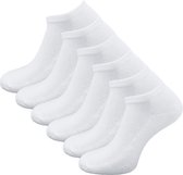 6 paires de chaussettes baskets en éponge - SQOTTON - Wit - Taille 43-46