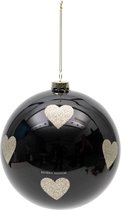 Lovely Hearts Ornament black Dia 15
