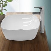 Lavabo 405x405x140mm rond en céramique blanc