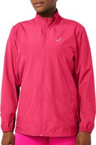 Asics Core Jacket  Sportjas - Maat XL  - Vrouwen - donker roze/wit