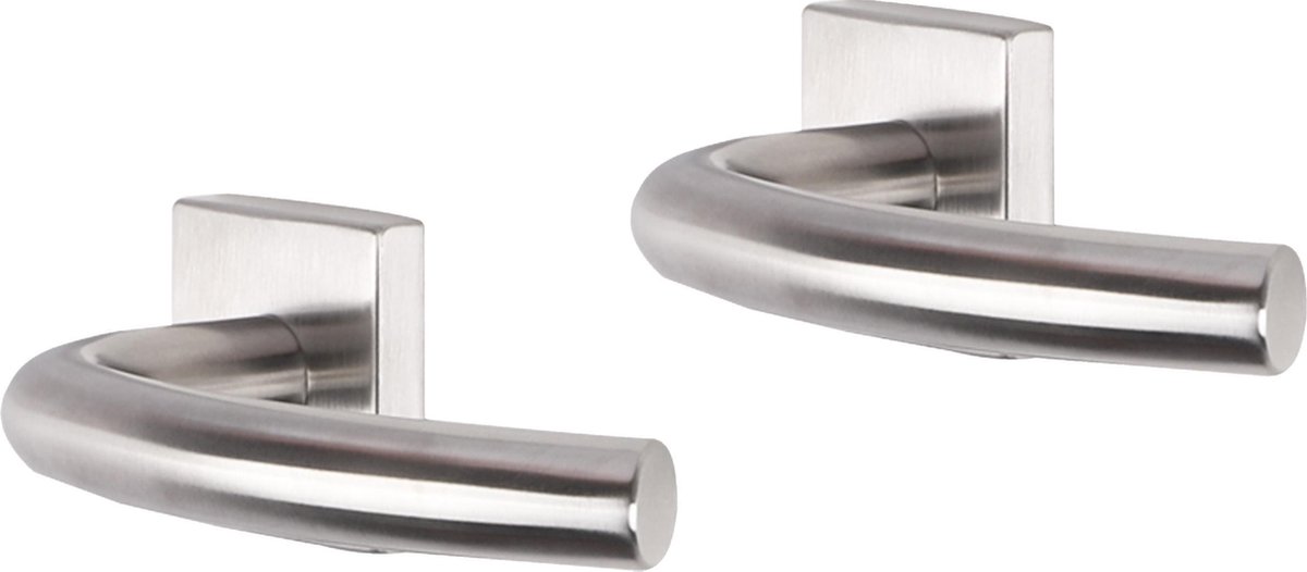 Deurkruk - Impresso Preston - Voor binnen - Vierkant - RVS - 2 stuks