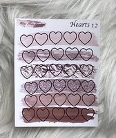 Mimi Mira Creations Functional Planner Stickers Hearts 12