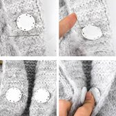 Magneetknopen - Magneten voor Kleding - 5 witte setjes - Onzichtbare Knoop vervanger - Magnetische Buttons - Classy and Convenient