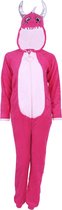 Roze onesie drakenpyjama MAAT S