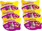 Whiskas Temptations 60 g - Kattensnack - 6 x Kip&Kaas