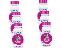 Whiskas Catmilk Melk - Kattensnack - 6 x 200 ml
