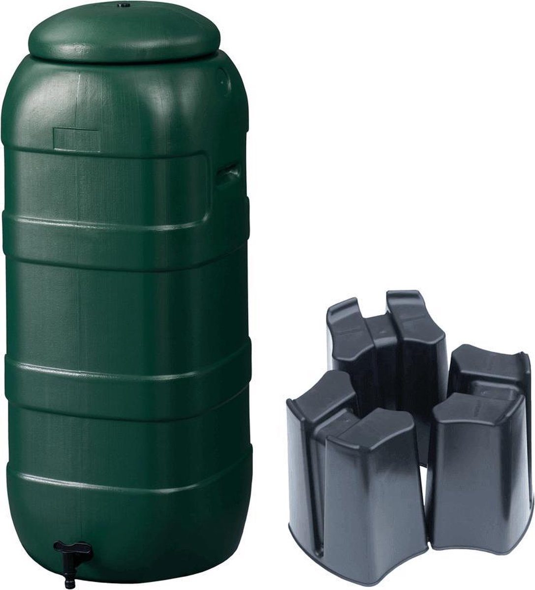Regenton Rainsaver Groen 100 liter + Voet - Harcostar