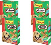 Bonzo Kluiven Gevogelte&Vlees - Hondensnacks - 4 x 1 kg