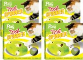 Catit Play Treat Spinner - Kattenspeelgoed - 4 x 19.5 x 19.5 x 5.8 cm Wit Groen