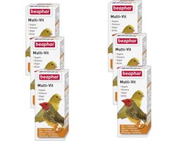 6x Beaphar Bogena Multi-Vitamine Papegaai 20 ml