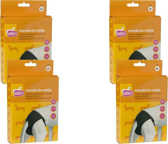 Adori Hondenbroek Luxe Zwart - Hondenloopsheid - 4 x Xlarge
