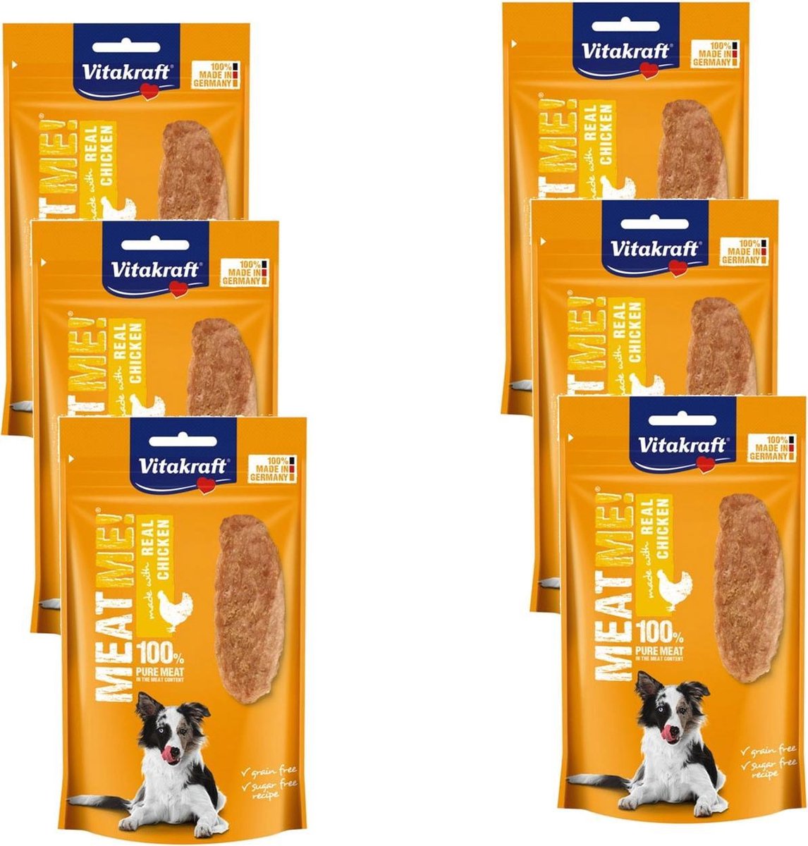 Vitakraft Meat Me! 60 g - Hondensnacks - 6 x Kip