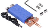 Ignatex® Mini Puntlasapparaat 18650 Batterij - Puntlas Apparaat - Puntlasser - Puntlassen - Laspen - Spot Welder - 250G - Blauw