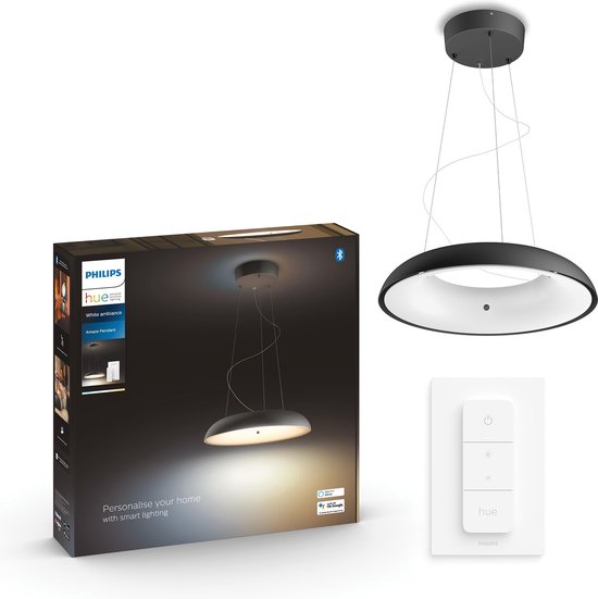 Philips Hue Amaze hanglamp - White Ambiance - Zwart - Bluetooth - incl. 1 dimmer switch