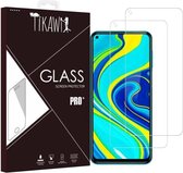 Tikawi x2 Gehard Glas 9H Xiaomi Redmi Note 9 Hoge Weerstand Screen Protector [Anti-vingerafdruk] Gehard Glas Beschermfolie x2