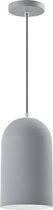 QUVIO Hanglamp industrieel - Lampen - Plafondlamp - Leeslamp - Verlichting - Keukenverlichting - Lamp - Kokerlamp - Met 1 lichtpunt - E27 Fitting - Voor binnen - Aluminium - D 15 cm - Grijs en wit