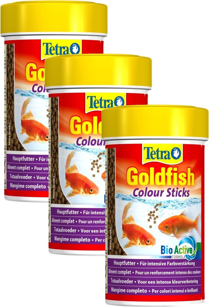 Tetra Visvoer Goldfish Colour Sticks - Vissenvoer - 3 x 100 ml