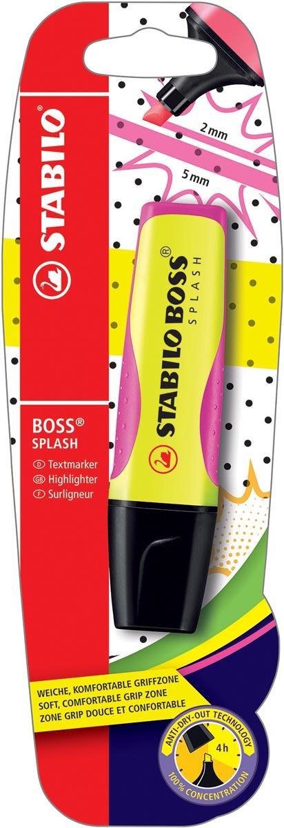 STABILO BOSS SPLASH - Markeerstift - Geel - per stuk
