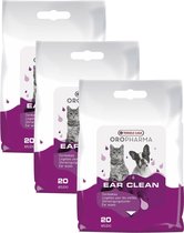Versele-Laga Oropharma Ear Clean Cat & Dog Oordoekjes - Oorverzorgingmiddel - 3 x 20 stuks