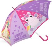 Unicorn Kinderparaplu Sweet Dreams 40 Cm Polyester Roze/paars