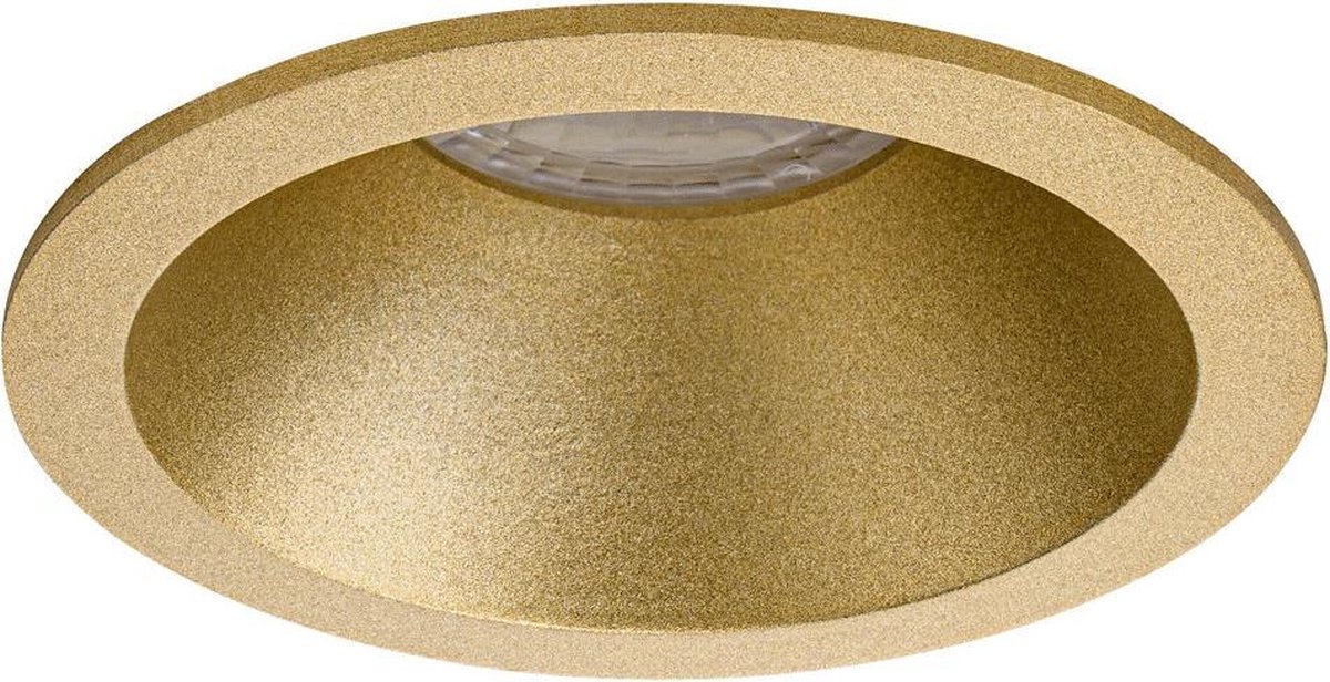 Premium Inbouwspot Vik Goud Verdiepte ronde spot Extra Warm Wit (2700K) Met Philips LED