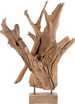 Balivie - Decoratief beeld of figuur - Wortel Van Teakhout Op Standaard - 60 a. 70cm