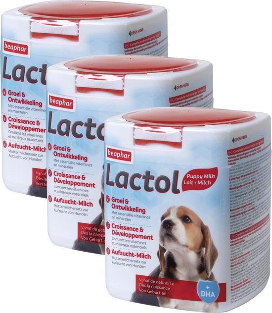 3x Beaphar Lactol Melk Puppy 500 gr