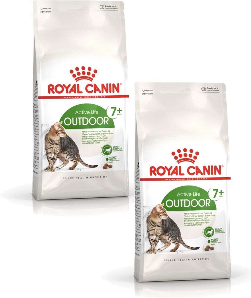 Royal Canin Outdoor 7+ – Kattenvoer – 2 x 10 kg