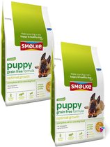 Smolke Puppy Grain Free Formula Kip&Groente&Lam - Hondenvoer - 2 x 3 kg