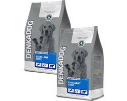 Denkadog Excellent Croc Rund&Vis - Hondenvoer - 2 x 2.5 kg