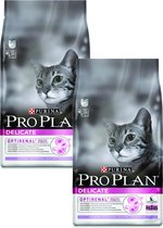 Pro Plan Cat Adult Delicate Dinde & Riz - Nourriture pour chat - 2 x 1,5 kg