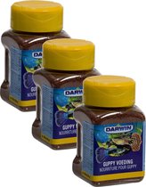 Darwin Guppy Voeding - Vissenvoer - 3 x 100 ml